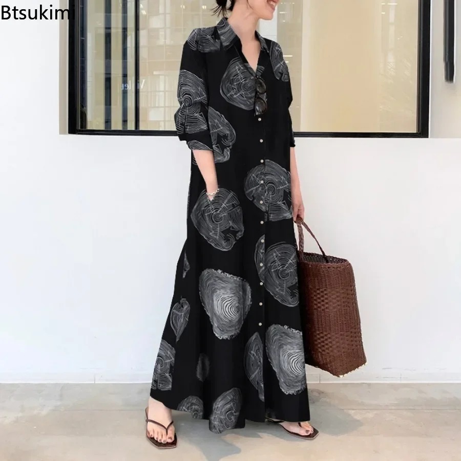 2026 Women Shirt Dress Loose C - Casual Loose Linen Shirt Dress 评论和价格
