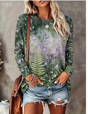 Women Long Sleeve T‑Shirt Grad - Blouses 评论和价格