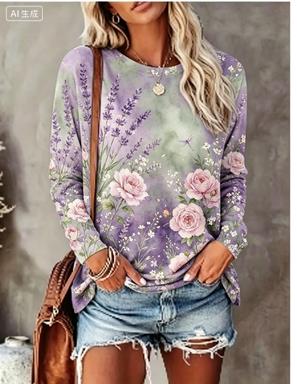 Women Long Sleeve T‑Shirt Grad - Blouses 评论和价格