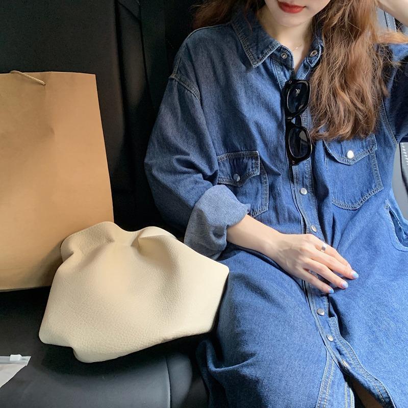 2026 New Women Denim Shirt Dre - Korean Style A Line Shirt Dress 评论和价格