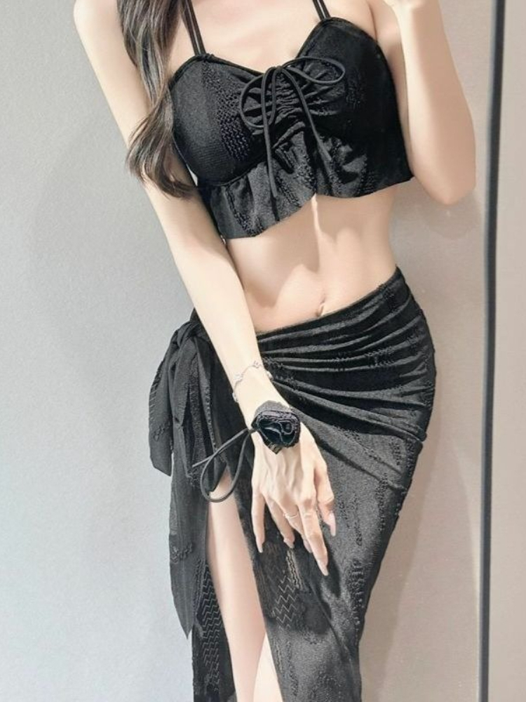 Ladies Floral Two Piece Swimsu - Tops 评论和价格