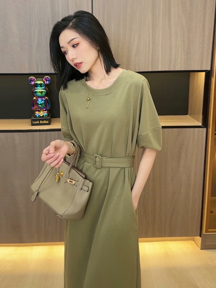 Klein Blue Women's Summer Casu - Korean Style A Line Shirt Dress 评论和价格