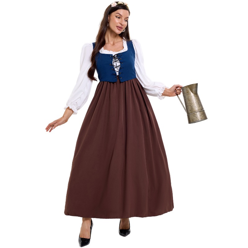 Women Vintage Peasant Costume  - Tops 评论和价格