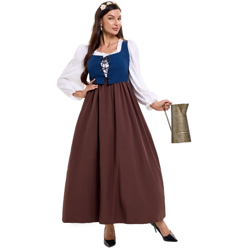 Women Vintage Peasant Costume  - Tops 评论和价格