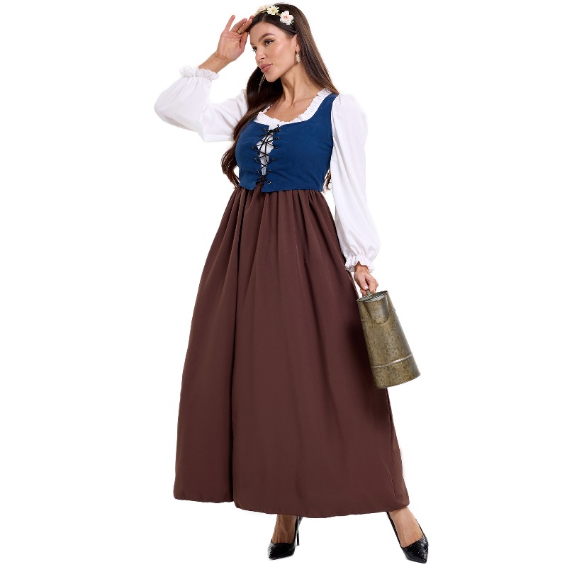 Women Vintage Peasant Costume  - Tops 评论和价格
