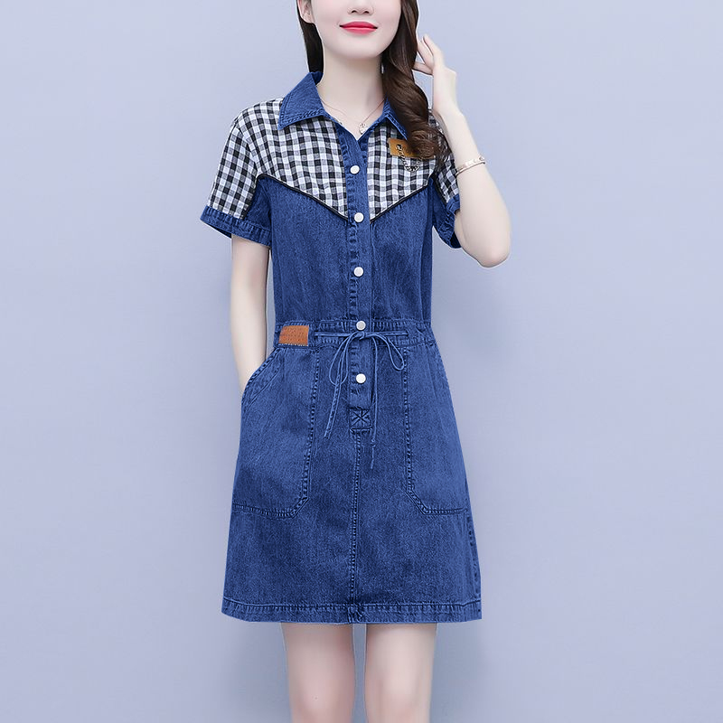plus Size Women's Fashion Shir - Korean Style A Line Shirt Dress 评论和价格
