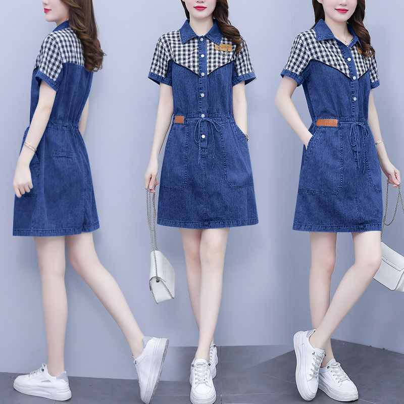 plus Size Women's Fashion Shir - Korean Style A Line Shirt Dress 评论和价格